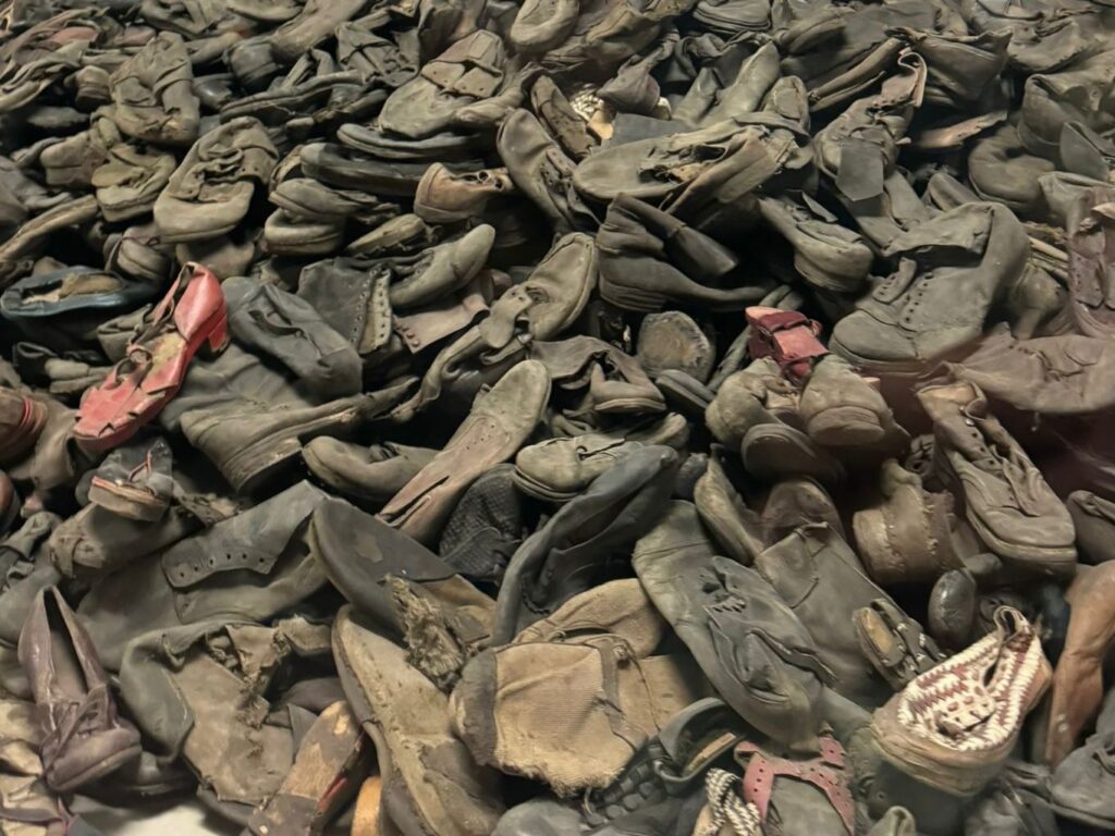 Auschwitz un grido che arriva fino al presente_scarpe